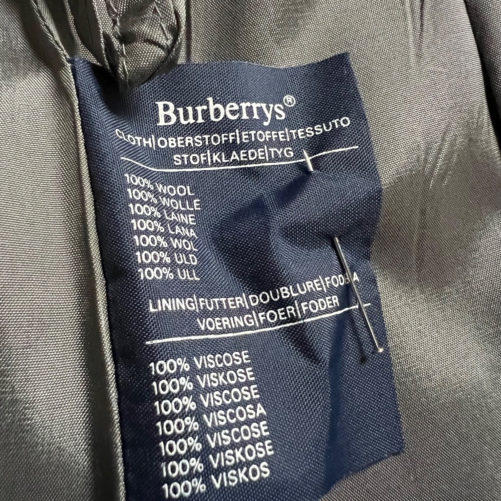 Vintage Burberry's Nova Check long wool drop pleated skirt women’s UK 10/US 4-6 - Picture 9 of 11